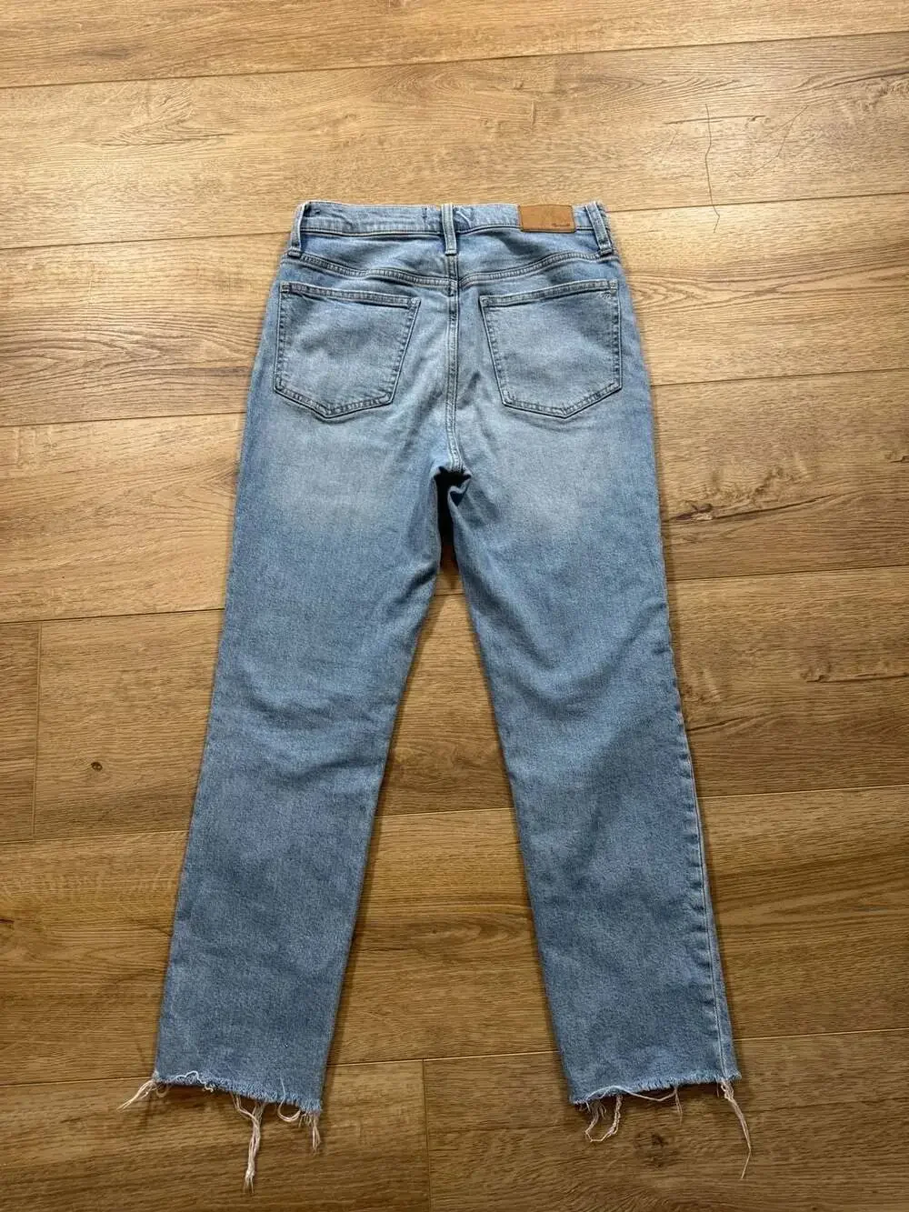 Madewell The Perfect Vintage Jean Raw Hem Light Wash Size 26 - Picture 5 of 7
